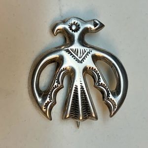 Sterling Silver Native American Design Broch